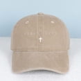 thumbnail image 5 of JESUS SAVES Letter Embroidered Color Block Trucker Hat Unisex Adjustable Cotton Breathable Fashion Cap for Travel Daily Wear, 5 of 10