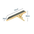thumbnail image 4 of Pet Climbing Ladder, Wood Dog Ramp Professional Height Adjustable  For Sofa For Car Size: Approx. 70x35cm / 27.6x13.8in   M, 4 of 8