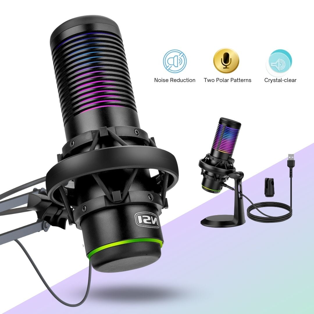 HyperX QuadCast S RGB USB Condenser Microphone - PC Mike HyperX QuadCast S RGB USB Condenser Microphone - PC Mike