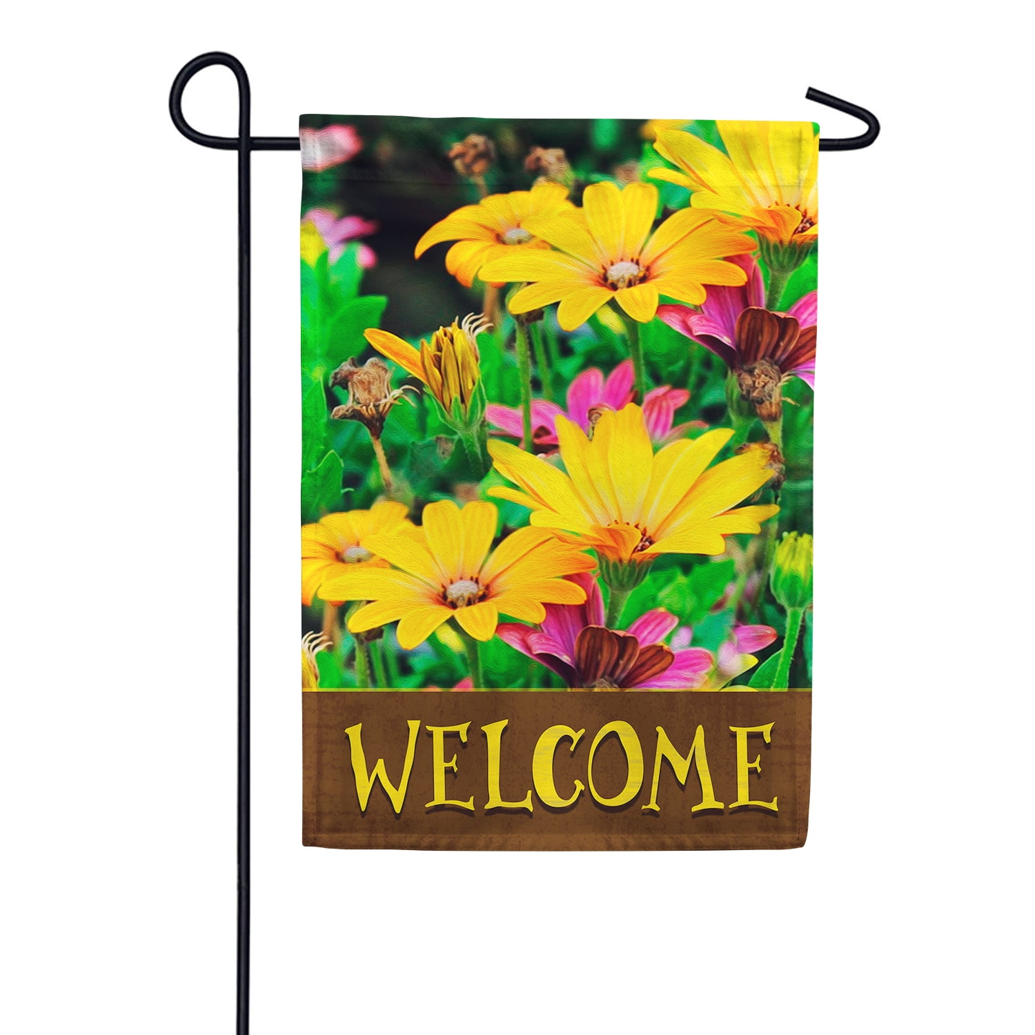 America Forever Spring Daisy Garden Flag 12.5 x 18 inch Double