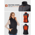 thumbnail image 3 of Venustas Women's Lightweight Heated Down Vest with Battery Pack, 90% Duck Down Electric Heated Vest for Winter Outdoor Hiking Skiing Camping(Black, XL), 3 of 11