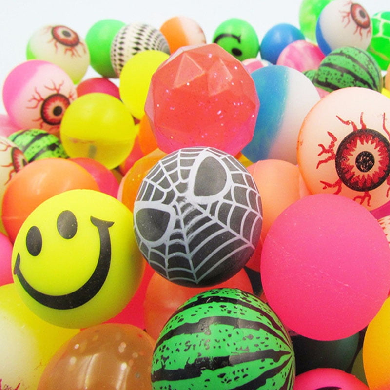 10 Bouncy Balls 27mm Lucky Dip/ Party Bag Fillers/ Pinata/ Kids Toys/ Birthday 