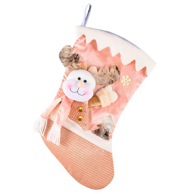 Christmas Stocking 3D Festive Decorative Cute Xmas Hanging Sock Holiday Stocking