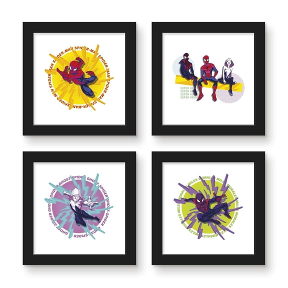 Gallery Pops Marvel Spider-Man - Bolt Wall Art Bundle (4-Pack)