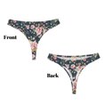 thumbnail image 3 of Balery Vintage Floral Tangas de Algodón para Mujer con Estampado – Ropa Interior Sexy, Transpirable, G-string-Large, 3 of 6