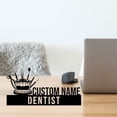 thumbnail image 2 of Handmadetneonsign Dentist Metal Nameplate, Dentist Desk Nameplate, Dentist Desk Name Plate Decor, 2 of 5