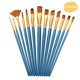 thumbnail image 1 of Juego de 13 pinceles profesionales para pintura, pelo de nailon, mango de madera, artista yeacher  Cepillo de pintura, 1 of 8