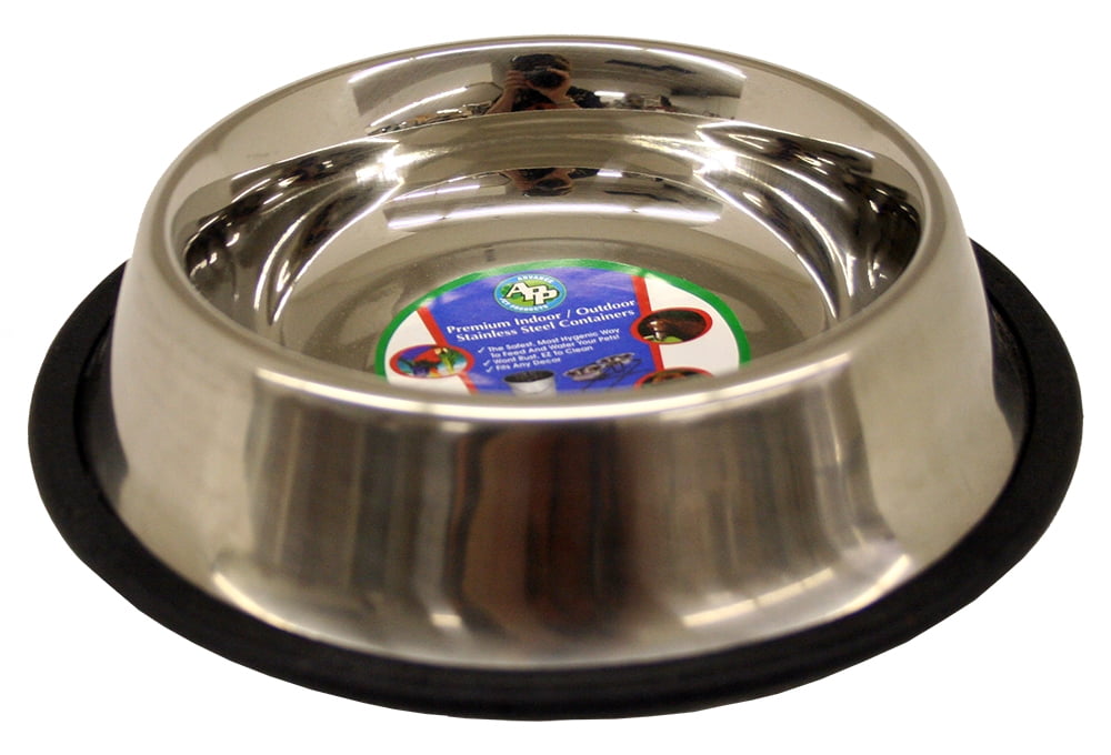 OurPets DuraPet Premium Stainless Steel Non-Tip Cat Or Dog Bowl For Food Or Water 1 75 Cups