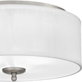 thumbnail image 4 of Blanche 3-Light Brushed Nickel Flush Mount Light, 4 of 4