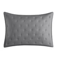 thumbnail image 2 of Chic Home Kamdan 7-Piece Stitched Quilt Set, King, Grey, 2 of 8