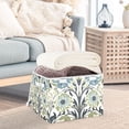 thumbnail image 3 of Yayeee Collapsible Storage Bin with Lid Fabric Closet Decorative Basket with Handles, Blue Floral Pattern, 3 of 7