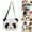 Large-head single-shoulder bag, variant on Panda Plush Backpack with Adjustable Straps, Panda Stuff, Plush Bag, Cute Red Panda Crossbody Bag, Adorable Panda Shaped Purse with Big Eyes, Kawaii Panda Lovers Gift for Women