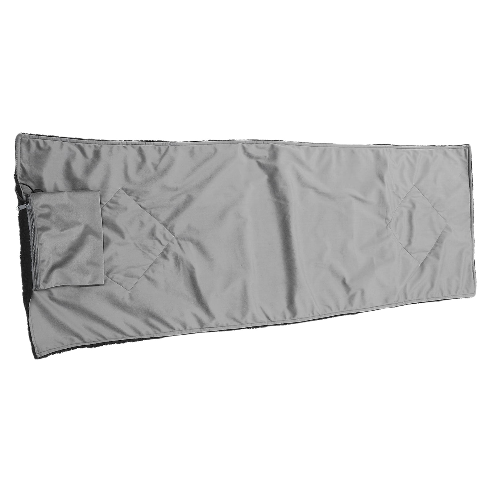 BIMZUC Heated Chair Pad USB Lamb Fleece Electric Heated Seat Cushion with 3 Temperature Settings for Sofa Couch Camping 53.15x18.90 inches / 135x48 cm