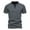Grey, variant on Men's Deep V Neck Short Sleeve T-Shirt - Elastic Cotton Blend Bottoming Shirt - Fashionable Design for Beach and Casual Summer Occasions
