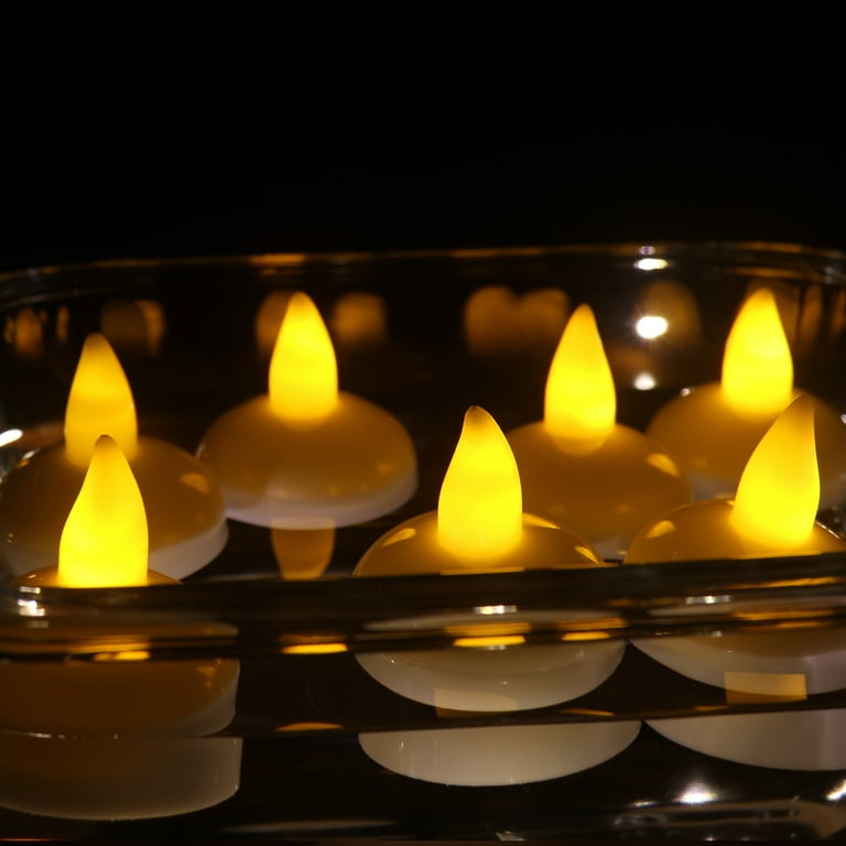 Way To Celebrate Battery-Operated LED Floating Tealights, 12 Count photo 5