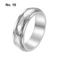 thumbnail image 4 of Qarigey Anillo Titanio Acero Moda Portátil Durable Anillos de dedo de moda Extraíble Robusto Joyería impermeable Adulto Ropa, zapatos y accesorios Miscelánea 10 colores de acero Qarigey AP014858-05, 4 of 6