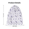 thumbnail image 4 of Honeii Lavender Flowers Print Kids Knit Beanie Watch Hat ,Knit Cap for Boys and Girls, 4 of 7