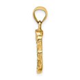 thumbnail image 3 of 14K Yellow Gold Nugget Charm Pendant Necklace with Chain, 3 of 4