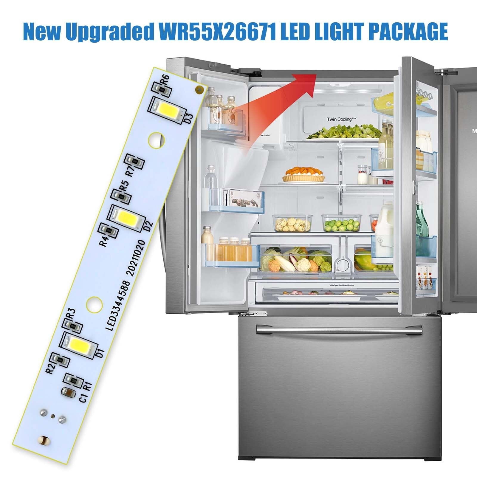 WR55X26671 LED Light Board for GE Refrigerators | Replacement for PS11767930, AP6035586, 4468532, EAP11767930 | Easy Installation 5PCS