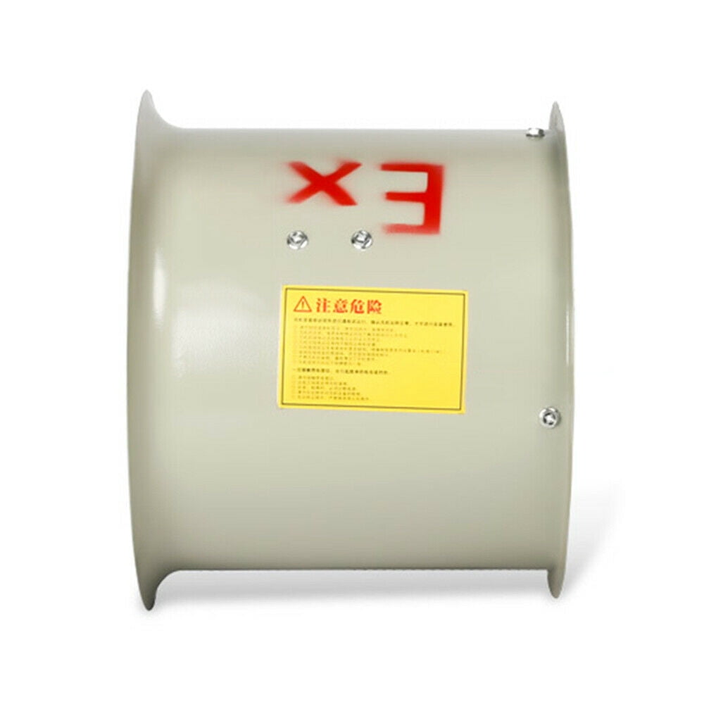 12" Explosion-proof Axial Fan Cylinder Pipe Spray Booth Paint Fumes Exhaust Fan