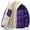 Dark Purple, variant on Plus Size Coat Reversible Lined Winter Jacket for Men Women Warm Outdoor Casual Fashion Coat withPockets,Mint Green,L