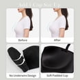 thumbnail image 5 of ANYIRIS Push Up Bras for Women Add 1 Cup Wireless Lace Balconette Demi Plunge Multiway Comfort Everyday T-Shirt Bra Black 36B, 5 of 8