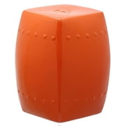 Safavieh Villa Solid Indoor/Outdoor Garden Patio Stool, Orange