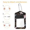 thumbnail image 2 of Square PU Leather Luggage Tags - 2 Pack with Privacy Cover and Stainless Steel Ring - Suitable for Travel, Backpack, Handbag - Suitcase Tags, Travel Tag Flower, 2 of 7