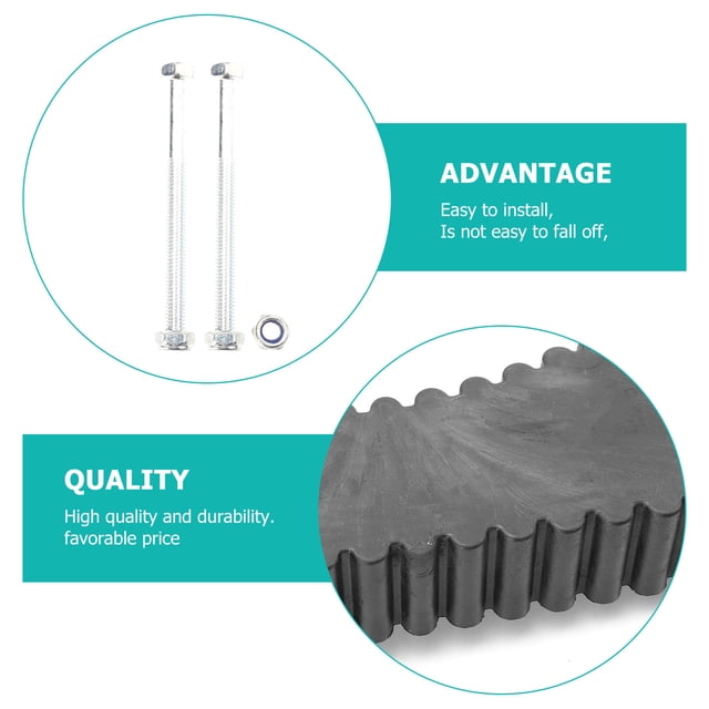 IDEANATEGRATE 1Jgo Accesorio Para Con Protector Anti-Deslizante De Goma Negro Para Poste