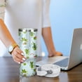 thumbnail image 5 of 30 oz Frog Tumbler with Handle Gifts for Frog Lover 30oz Stainless Steel Travel Cup Mug Water Bottle, 5 of 6