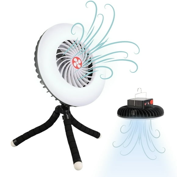 Lámpara Ventilador Para Camping
