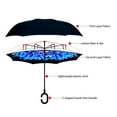 thumbnail image 2 of Floral Inverted Double Layer Umbrella, 2 of 4