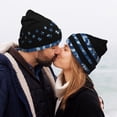 thumbnail image 5 of Kdxio Navy Camouflage American Flag Winter Beanie for Men Women Beanie Knit Hat Cuffed Cap Beanie Knit Chunky Snow Cap, 5 of 6