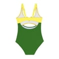 thumbnail image 6 of Siilsaa Girls' Swimwear Girls Swimsuit One Piece Beach Bathing Suit for Girls Toddler Swimwear Green,164, 6 of 6