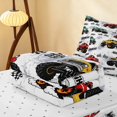 thumbnail image 5 of Erosebridal Monster Truck Zipper Twin Comforter Sets with Fitted Sheet and 2 Pillowcases, Checkered Flag Zipper Bedding Set, Light Gray, Reversible, 5 of 7
