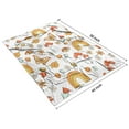 thumbnail image 4 of Red Mushroom Rainbow White Pattern Blanket,Comfortable Soft Lamb Wool Throw Blanket,All Season,Warm Lightweight Blankets for Sofa Bed Couch Living Room Chair,40"x50", 4 of 4