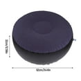 thumbnail image 2 of Inflatable Ottoman Foot Rest Footstool Portable Beach Patio Dark Blue, 2 of 7