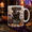 Black, variant on TITAN HARBOR Stained Glass Style Mug Black Cat Tarot Halloween