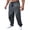 Gray, variant on Mens Cargo Pants Casual Drawstring Elastic Waist Joggers Outdoor Travel Hiking Trousers with Pockets
