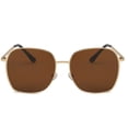 thumbnail image 2 of DFEK Classic Round Frame Polarized for Men and Women Fashion Eyewear Gold, 2 of 4