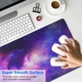 thumbnail image 4 of Go Galactic with Gaming Mouse Pad – Large Non-Slip Rubber Base, Dazzling Galaxy Design, Stitched Edges Keyboard Mat & Desk Pad, 31.5x11.8in, 4 of 7