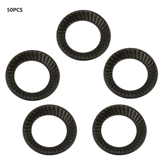 Lock Washer Ribbed Lock Washer Washer Set Locking Washer 50pcs Steel Ribbed Lock Washer Spacers Washers Anti Skid Gaskets With Double Sided Ridges M5