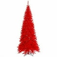 thumbnail image 2 of Vickerman Arbre de Noël Artificiel en Sapin Rouge 5,5 Pieds Non Éclairé -K161255, 2 of 4