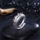 thumbnail image 4 of Vintage Silver Animal Open Ring, Adjustable Frog, Snake, Dragon, Cat Finger Ring for Women Men Teen Girls Boys Fashion Party Jewelry, 4 of 4