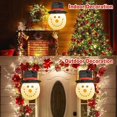 thumbnail image 3 of Muñeco de nieve Pantalla Santa Claus Porche Luz Cubierta Decoración Hogar Pasillo Lámpara de pared Lámpara colgante-Chimenea Festival Kits de decoración para fiestas  2 piezas muñeco de nieve Advancent HA010299-04, 3 of 6