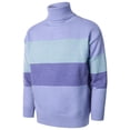 thumbnail image 2 of ZKCCNUK New Casual Daily Pullover Color High Neck Men's Knitted Sweater Bottoming Shirt, 2 of 9