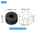 thumbnail image 2 of Uxcell 1.6"OD 0.4" ID Count Sink Hole Rubber Anti Vibration Foot Pad Bumper 8Pcs, Black, 2 of 6