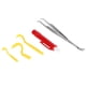 thumbnail image 1 of Juego de 5 unidades de pinzas para piojos de mascotas, Kit de herramientas de eliminación de pinzas para pulgas, eliminador de garrapatas para perros y gatos, pinza para pulgas amarilla, bolígrafo an, 1 of 12