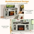 thumbnail image 4 of Barara King Entertainment Centers,TV Stands,Fireplace TV Stand for TVs Up to 65 Inch with Side Cabinets and Remote Control-Gray, 4 of 7