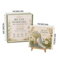 thumbnail image 3 of Mosaic Kits for Adults, My Cup Overflows Inspirational Scripture Acrylic Panel Craft Set, Full Craft Accessories with Stand, Floral Religious Table Decor for Relaxing Leisure DIY Projects, 3 of 7